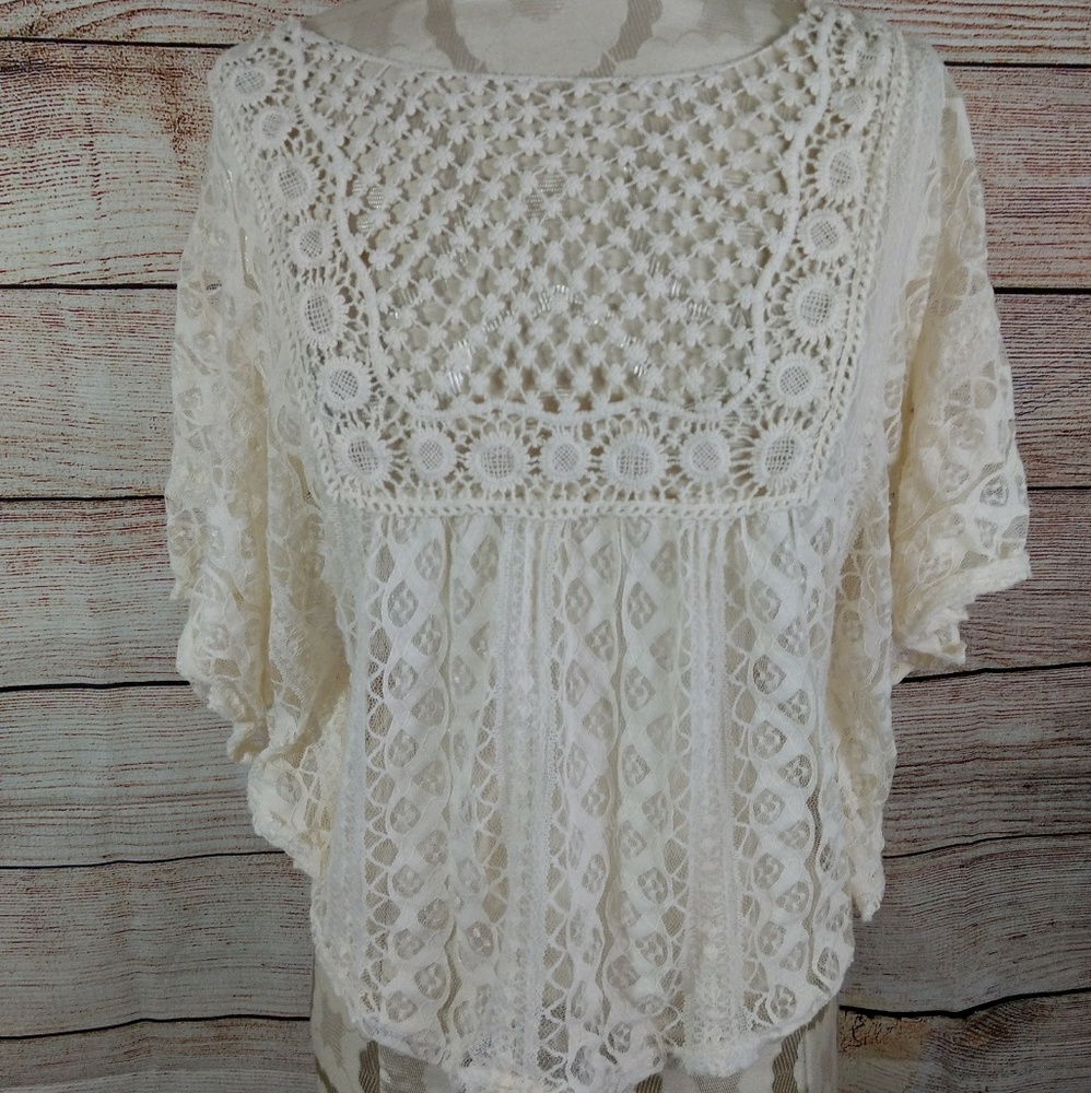 Blu Planet lace crop top xl